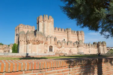 Coca, Provincia di Segovia, Spagna. Castillo de Coca. Importante esempio di architettura militare mudéjar.
